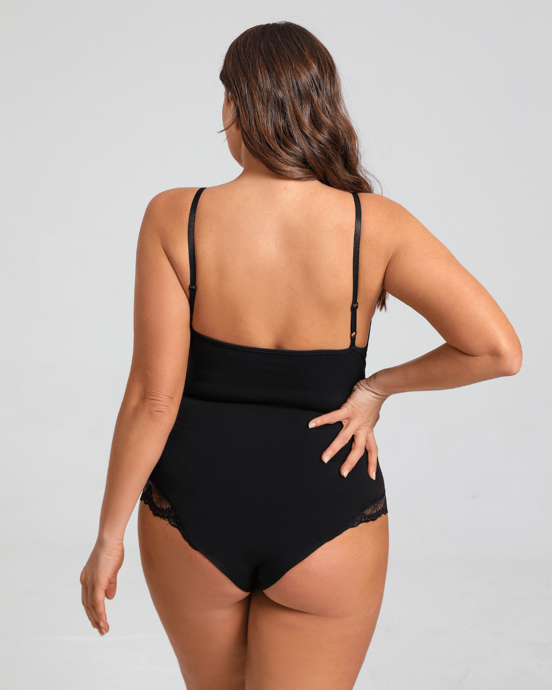 Half Laced Shapewear Bodysuit