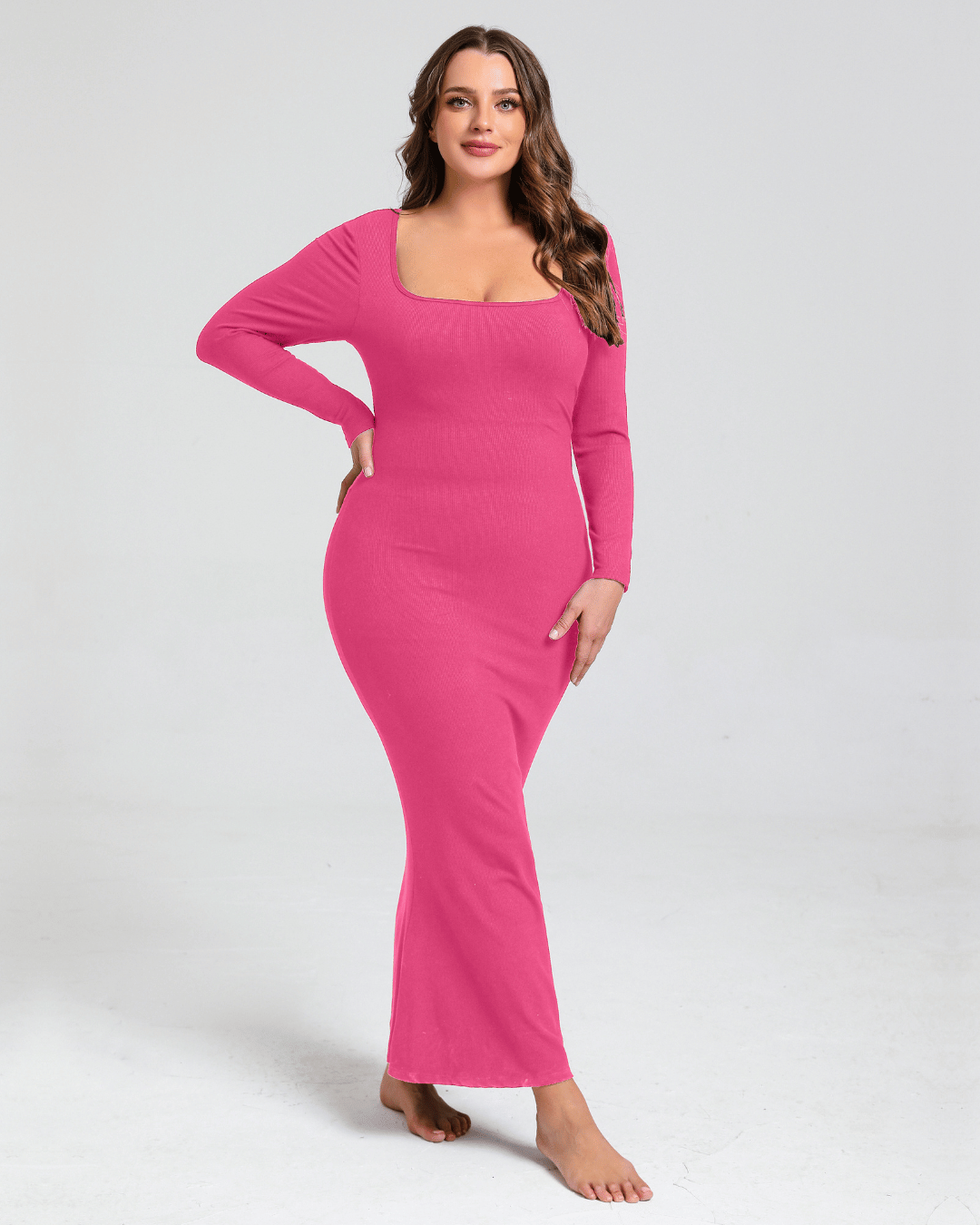 Long Sleeve Maxi Shapewear Dress