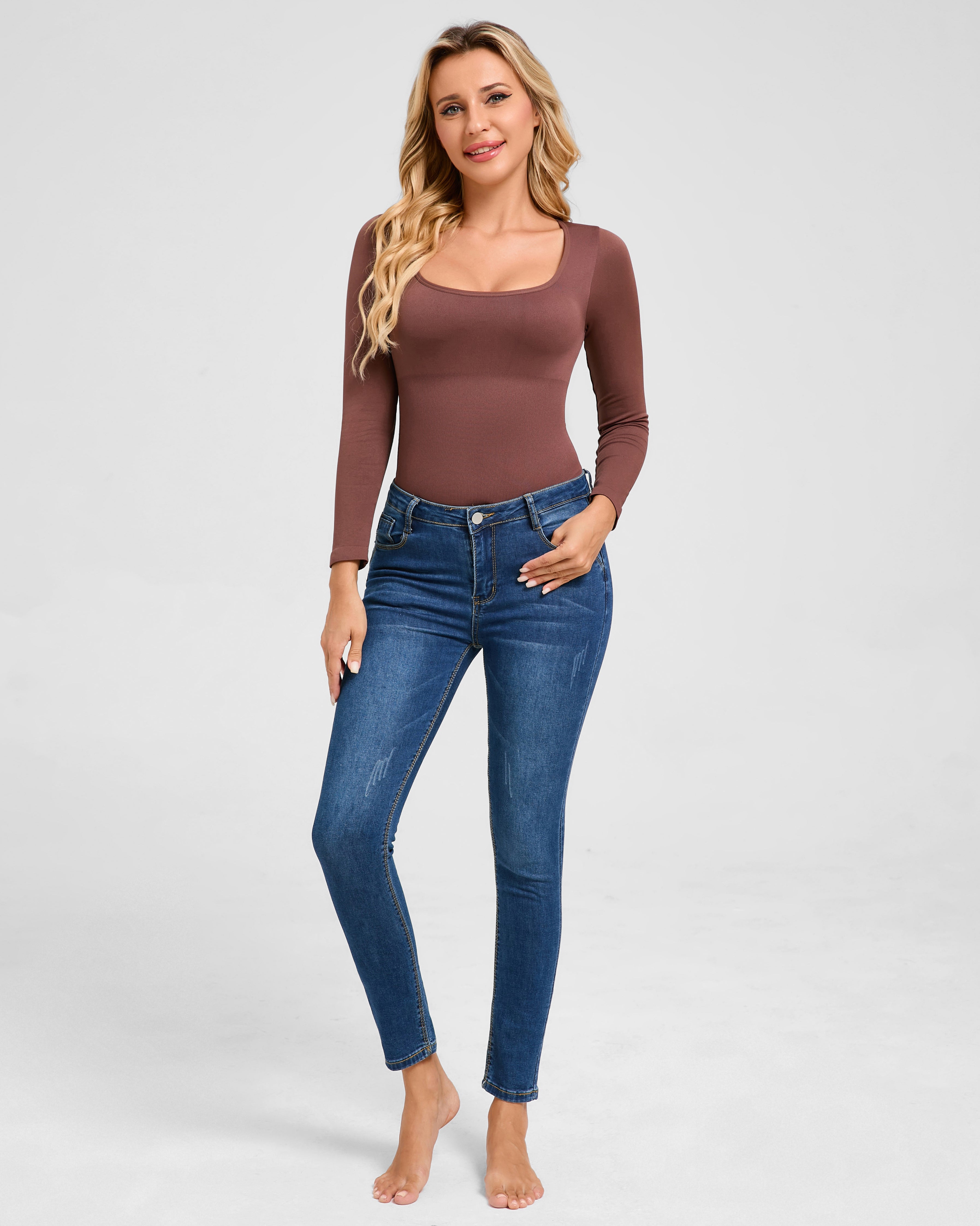 Long Sleeve Shapewear Bodysuit